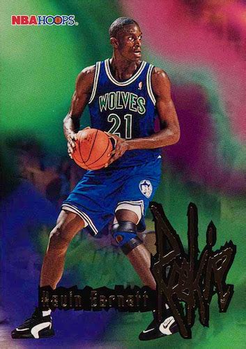 Kevin Garnett Rookie Cards Checklist, Gallery, Best RCs, Most Valuable