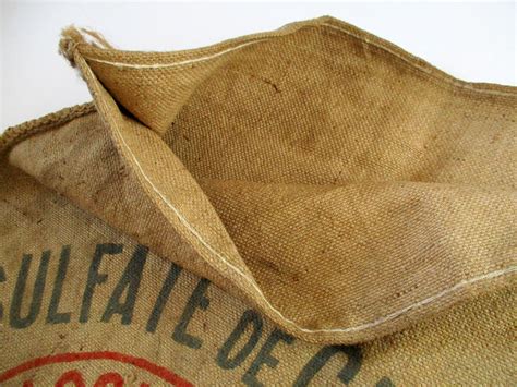 French Hessian Sack, Large Hessian Sack, Vintage Hessian Bag, Sack Cloth, Burlap Sack, Hemp Sack ...