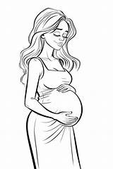 Pregnant Woman Coloring Pages  ColoringDraftcom sketch template