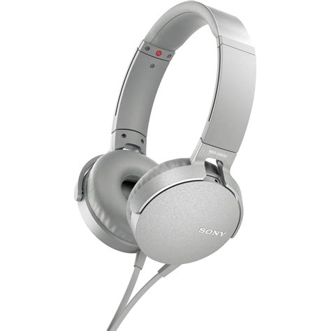 Sony XB550AP EXTRA BASS Headphones (White) MDRXB550AP/W B&H