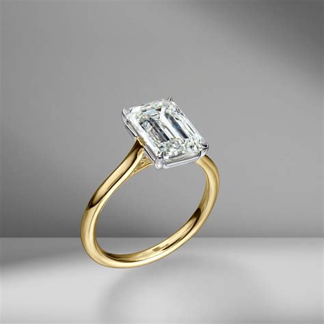 Emerald Cut Solitaire Engagement Ring – Material Good