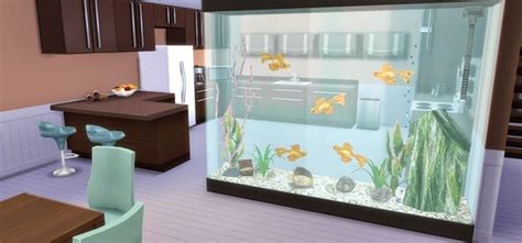 Home Aquarium Decorating Ideas|Wall Mounted Aquarium Room Divider ...