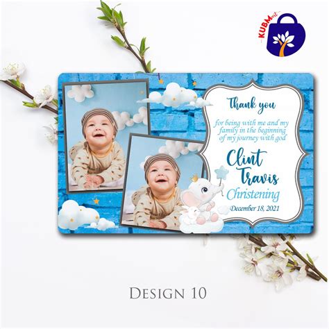 Baptism Boy Ref Magnet Souvenir | Blue Christening | Birthday | Wedding ...