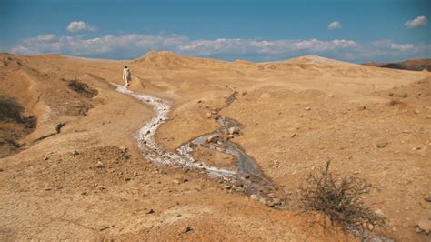 Christ In Wilderness - Desert Stream B Stock Footage SBV-328343818 - Storyblocks