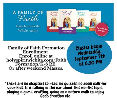 Registration for Family Faith Formation