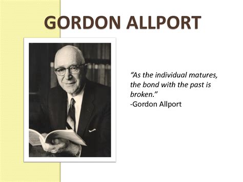 SOLUTION: Gordon allport - Studypool