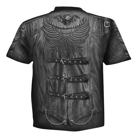 3D Printed Skull Pattern Men's T-shirt Black