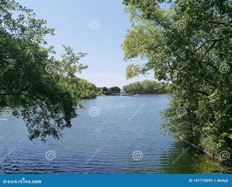 Boating Lake at Stanley Park, Blackpool Stock Image - Image of ...