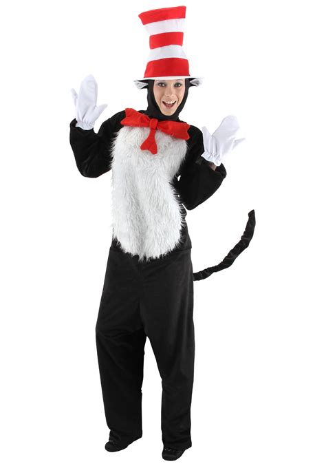 Deluxe Adult Cat in the Hat Costume - Halloween Costume Ideas 2021