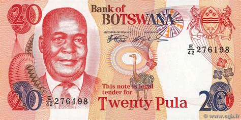 20 Pula BOTSWANA (REPUBLIC OF) 1999 P.21a b86_0578 Banknotes