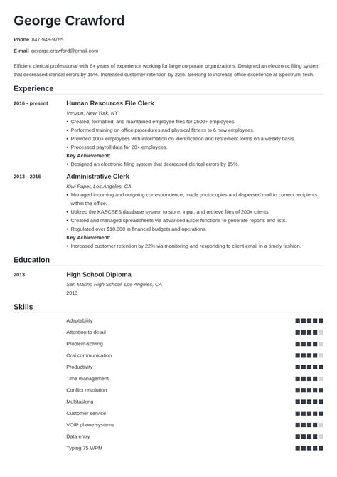 Clerical Resume: Examples & Writing Guide [20+ Tips]