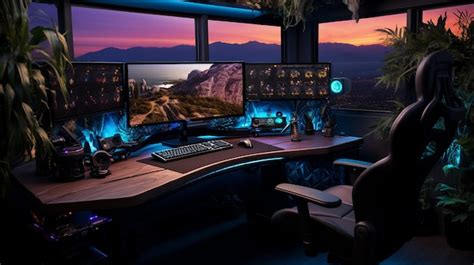 Premium AI Image | Ultimate gaming computer desktop setup