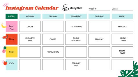 How to Create an Instagram Content Calendar [Examples & Tools]