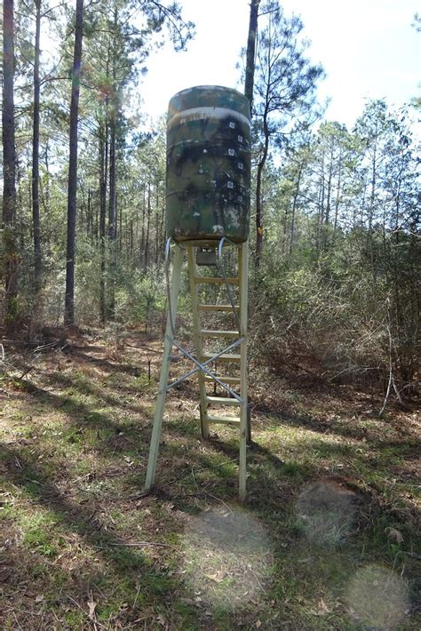 My Home Made Feeder Stand | Deer Hunter Forum