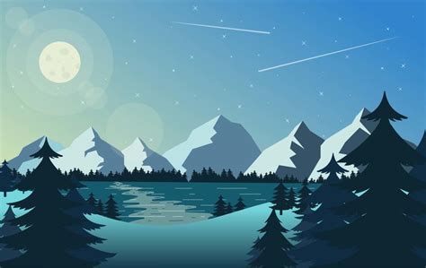 Vector Landscape Illustration 206269 Vector Art at Vecteezy