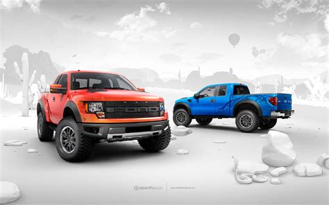 Ford Mustang With Raptor Wallpaper