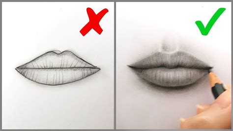 Step By Step How To Draw Realistic Lips at Drawing Tutorials