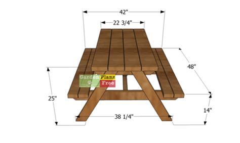 Children’s Picnic Table – Free DIY Plans - PDF Download