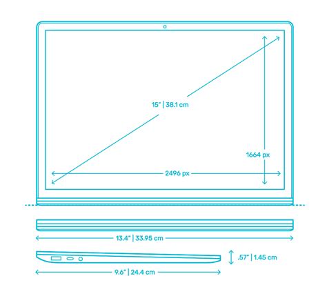 Microsoft Surface Laptop 3 (15”) Dimensions & Drawings | Dimensions.Guide