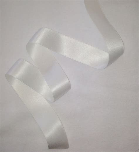 Silk Satin Ribbon - White