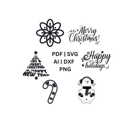 Christmas SVG Bundle, Nativity Cricut, Happy Holidays Svg, Merry ...