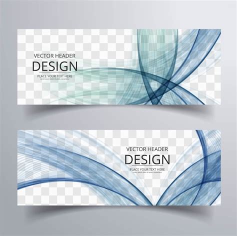 Free Vector | Wavy banners