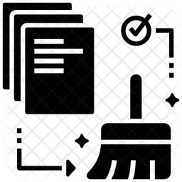 Data Cleaning Icon - Download in Glyph Style