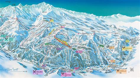 Soldeu / El Tarter Piste Map | J2Ski