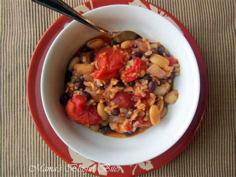 Bean and Rice Healthy Chili | Mama's Blissful Bites