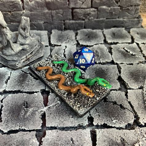 Snake Miniature Hand Painted for DND Dungeons and Dragons RPG | Etsy