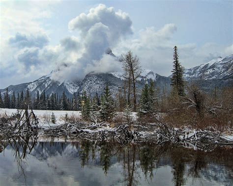 Mountains and clouds