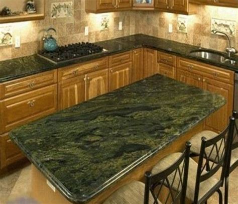 Green Granite Kitchen Countertops Material | Gokitchenideas.com | Marble countertops kitchen ...