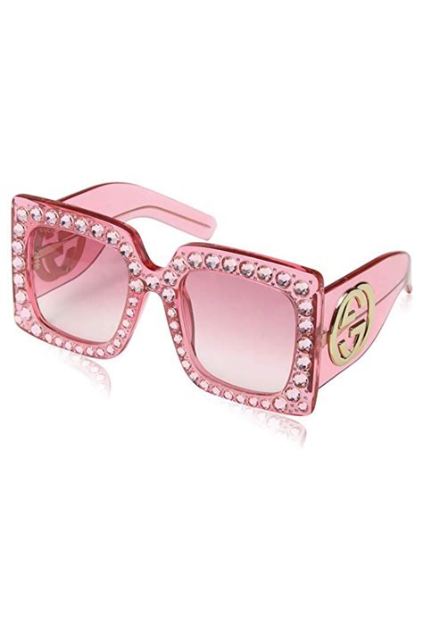 Gucci Pink Glitter Sunglasses - THE SHOOT