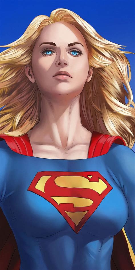 1080x2160 Beautiful and blonde, Supergirl, art wallpaper | Supergirl ...