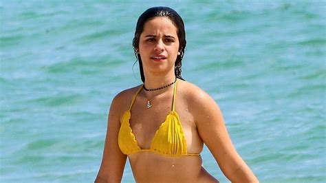 Camila Cabello shows off her curves in thong bikini while enjoying ...