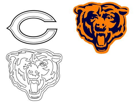 Chicago Bears Logo Tattoo Stencils