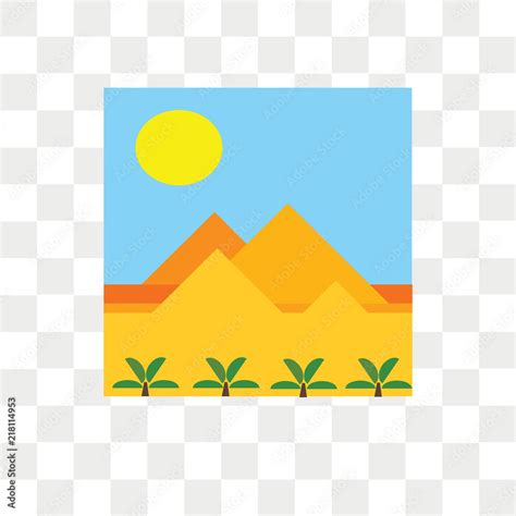 Pyramids vector icon isolated on transparent background, Pyramids logo design Stock Vector ...