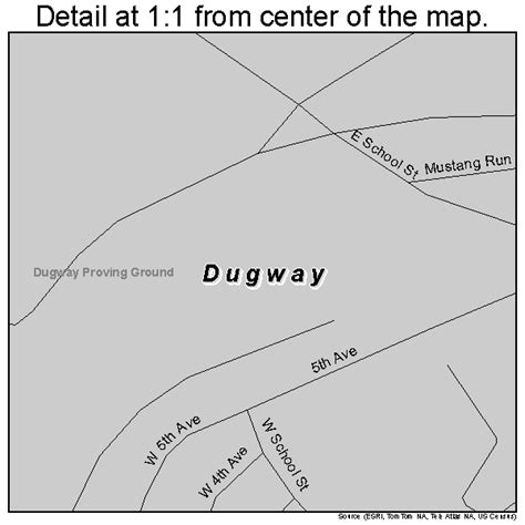 Dugway Utah Street Map 4920450