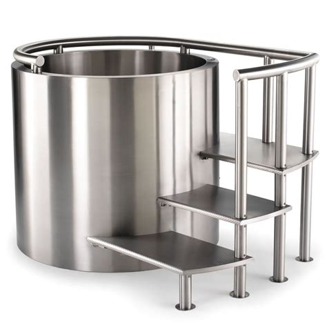 The Stainless Steel Ofuro. Description This soaking tub is patterned after Japanese ofuro in ...