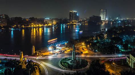 Cairo at night. Image shot 10/2014. Exact date unknown. – Loumage