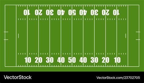 Isolated aerial view of a football field Vector Image