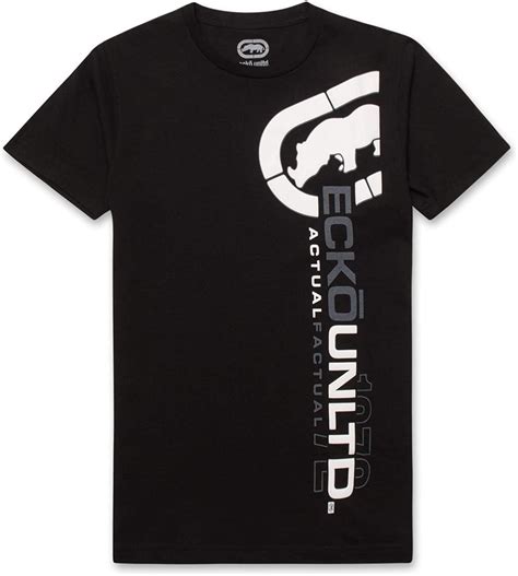 Ecko Unltd. - Ecko Unltd. Mens Shirt Graphic Tee Shirts Active Crewneck Cotton Shirt Black ...