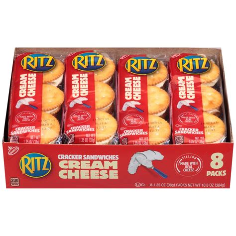 Ritz Cracker Sandwiches with Cream Cheese - 8ct/1.35oz | Peanut butter crackers, Ritz crackers ...