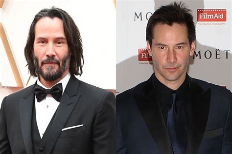 Keanu Reeves y otros famosos que cambian mucho sin barba