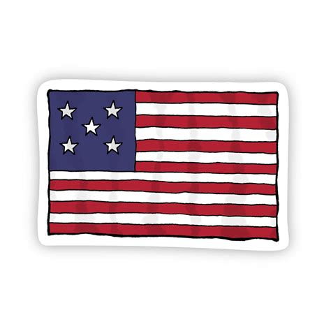 USA Flag Sticker – Big Moods