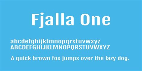 Fjalla One Font Family free download - 1001dafont.com