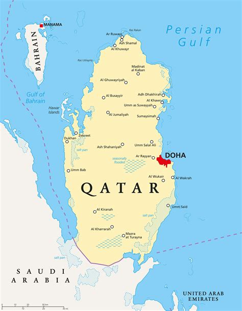 Map Qatar