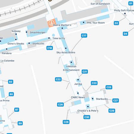 Philadelphia Airport Terminal C Map & Guide