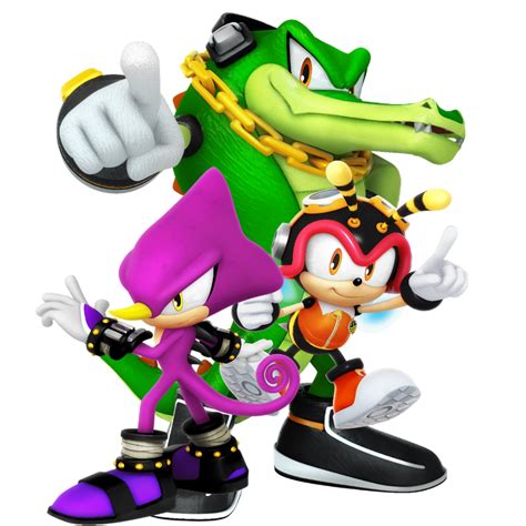 Vector, Charmy and Espio by eddiestrickland18 on DeviantArt