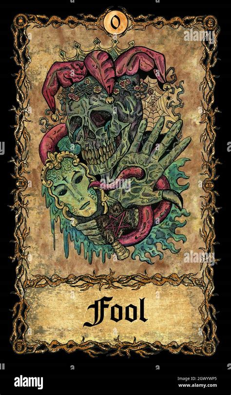 Vintage tarot fool hi-res stock photography and images - Alamy